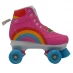 Детские ролики No Fear Retro Quad Girls Roller Skates Pink Rainbow