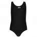 Купальник для девочки Slazenger Racer Back Swimsuit Girls Black