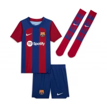 Детская футболка Nike Barcelona Home Minikit 2023 2024 Infants