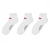 Женские носки Levis Levis 3 Pack quarter Crew Socks White
