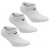Nike 3 Pack No Show Socks Junior White