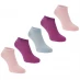 Женские носки Slazenger Trainer Socks 5 Pack Ladies Bright Asst