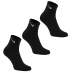 Шкарпетки Nike Three Pack Quarter Socks Mens BLACK/WHITE
