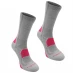 Женские носки Karrimor Walking Socks 2 Pack Ladies Ligh Grey Fusch