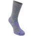 Женские носки Karrimor Merino Fibre Midweight Walking Socks Ladies Grey/Lilac