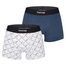 Мужские трусы Firetrap 2 Pack Boxer Shorts