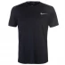 Мужская футболка с коротким рукавом Nike DriFit Miler Running Top Mens Black