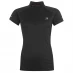 Женская футболка Karrimor Quarter Zip Short Sleeve T-Shirt Black