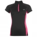 Женская футболка Karrimor Quarter Zip Short Sleeve T-Shirt Black/Pink