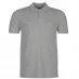 Мужская футболка поло Pierre Cardin Plain Polo Shirt Mens Grey Marl