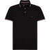 Мужская футболка поло Tommy Hilfiger Core Tipped Slim Polo Shirt Black