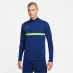 Мужской свитер Nike Academy Men's Soccer Drill Top Blue Void/Volt