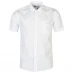 Мужская рубашка Pierre Cardin Cardin Short Sleeve Shirt Mens Plain White