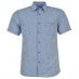 Мужская рубашка Pierre Cardin Cardin Short Sleeve Shirt Mens Nvy/Wht Gingham