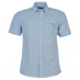 Мужская рубашка Pierre Cardin Cardin Short Sleeve Shirt Mens Blue Check