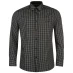 Мужская рубашка Pierre Cardin Long Sleeve Shirt Mens Black Check