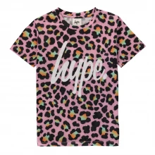 Мужская футболка с коротким рукавом Hype Pink Disco Leopard Kids T-Shirt