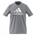 Мужская футболка с коротким рукавом adidas Graphic Logo T-Shirt Mens Grey Exposure