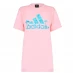 Мужская футболка с коротким рукавом adidas Graphic Logo T-Shirt Mens Pink Palm Tree
