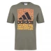 Мужская футболка с коротким рукавом adidas Graphic Logo T-Shirt Mens Green Whirl