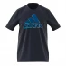 Мужская футболка с коротким рукавом adidas Graphic Logo T-Shirt Mens Navy Exposure
