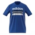 Мужская футболка с коротким рукавом adidas Graphic Logo T-Shirt Mens Blue Horizon
