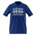 Мужская футболка с коротким рукавом adidas Graphic Logo T-Shirt Mens Blue Repeat