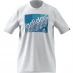 Мужская футболка с коротким рукавом adidas Graphic Logo T-Shirt Mens White Retro