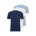 Мужская футболка с коротким рукавом Hugo 3 Pack of Pyjama T-Shirts Nvy/Blu/Wht 411