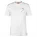 Мужская футболка с коротким рукавом Slazenger Plain T Shirt Mens White