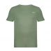 Мужская футболка с коротким рукавом Slazenger Plain T Shirt Mens Oil Green