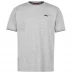 Мужская футболка с коротким рукавом Slazenger Tipped T Shirt Mens Grey Marl