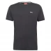 Мужская футболка с коротким рукавом Slazenger Tipped T Shirt Mens Charcoal Marl