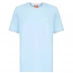 Мужская футболка с коротким рукавом Slazenger Tipped T Shirt Mens Pastel Blue