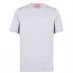 Мужская футболка с коротким рукавом Slazenger Tipped T Shirt Mens Lilac Grey
