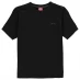 Детская футболка Slazenger Plain T Shirt Junior Boys Black