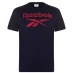 Мужская футболка с коротким рукавом Reebok Boys Elements Graphic T-Shirt Navy