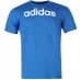 Мужская футболка с коротким рукавом adidas Essentials Single Jersey Linear Embroidered Logo T-Shirt Mens Blue/White