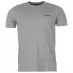 Мужская футболка с коротким рукавом Pierre Cardin Plain T Shirt Mens Grey Marl