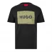 Мужская футболка с коротким рукавом Hugo Graphic Print Responsible T Shirt Black 008