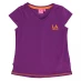 Детская майка LA Gear V Neck T Shirt Junior Girls Purple