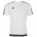 Мужская футболка с коротким рукавом adidas Classic 3 Stripe Sereno T Shirt Mens White/Black