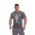 Детская футболка Golds Gym Muscle T Shirt Mens Grey/Turquoise