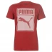 Мужская футболка с коротким рукавом Puma Box QT T Shirt Mens Red Dahlia