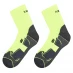 Karrimor Dri Skin 2 Pack Running Socks Mens Fluo Yellow