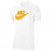 Детская футболка Nike NSW Print T Shirt Mens White/Orange