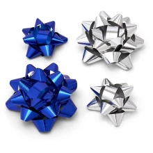 Studio 40 Pack Blue and Silver Christmas Bows