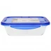 Pyrex 1.7L Dish and Clip Lid Clear/Blue Lid