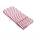 Daily Dining Dining 2 Pack of Checked Tea Towel Red