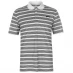 Мужская футболка поло Slazenger Stripe Polo Shirt Mens White/Black